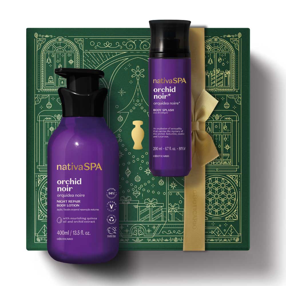 Kit de Natal Pele Perfumada Nativa SPA Orquídea Noire